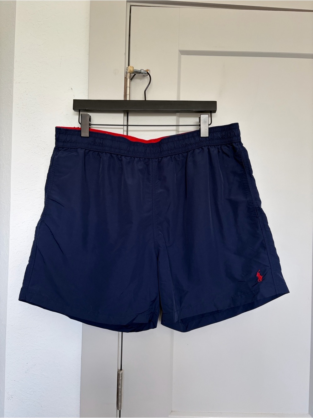 POLO RALPH LAUREN BLUE RED SWIM TRUNKS MENS XXL